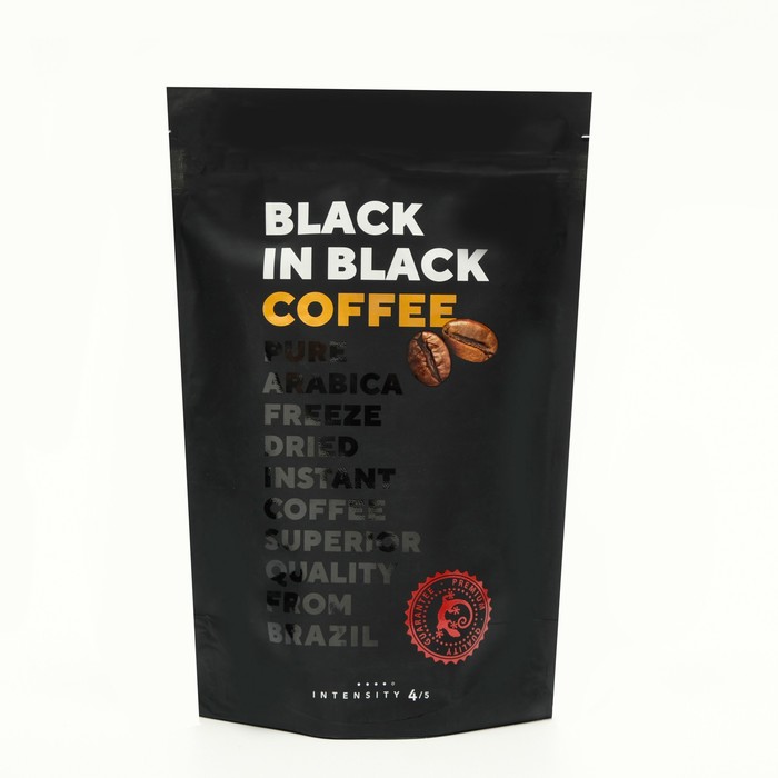 Кофе BLACK IN BLACK, растворимый, сублимированный, 190 г