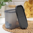 Ёмкость для сыпучих продуктов IDEA «Бест», 1.5 л, 9.5×19×14 см, пластик, серая - Фото 7