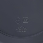 Кашпо для цветов на ножках «Флориан», 12 л (11 л), d=35 см, h=25.5 см, со вставкой, цвет графитовый - Фото 7