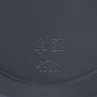 Кашпо для цветов на ножках «Флориан», 5.5 л (4.2 л), d=25 см, h=18.5 см, со вставкой, цвет графитовый - Фото 7