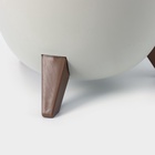 Кашпо для цветов на ножках «Флориан», 12 л (11 л), d=35 см, h=25.5 см, со вставкой, белый ротанг - Фото 3