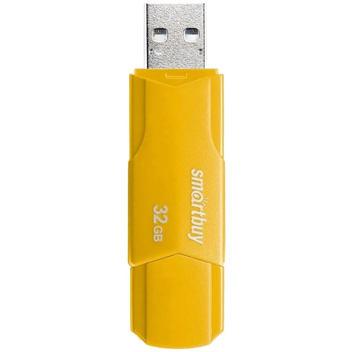 Флешка SmartBuy CLUE Yellow, 32 Гб, USB 2.0, чт до 25 Мб/с, зап до 15 Мб/с, жёлтая - Фото 1