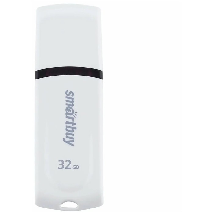 Флешка Smartbuy Paean White, 32 Гб, USB 2.0, чт до 25 Мб/с, зап до 15 Мб/с, белая - фото 51524586