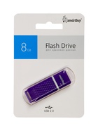 Флешка Smartbuy Quartz series Violet, 8 Гб, USB 2.0,чт до 25 Мб/с,зап до 15 Мб/с, фиолетовая - Фото 4