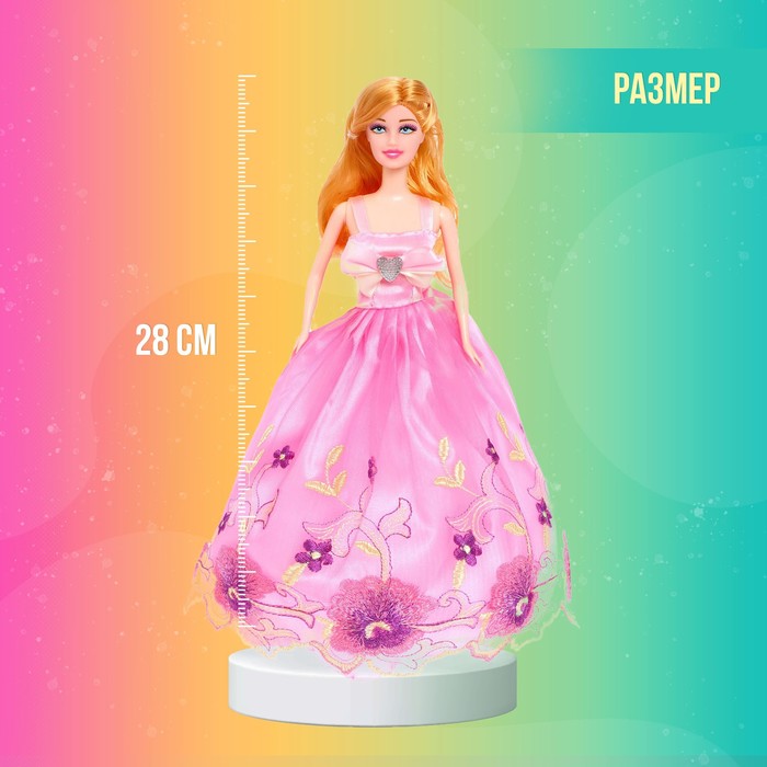 Кукла-модель «Синтия» в платье, МИКС 54990