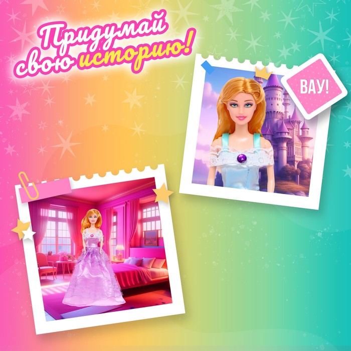 Кукла-модель «Синтия» в платье, МИКС 54990