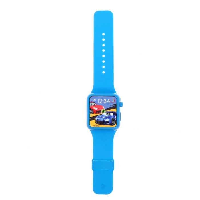 Часы музыкальные «Супер гонщик», звук, цвет синий - фото 1885401380