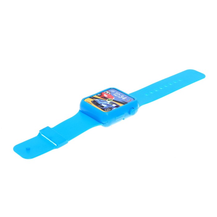Часы музыкальные «Супер гонщик», звук, цвет синий - фото 1885401381