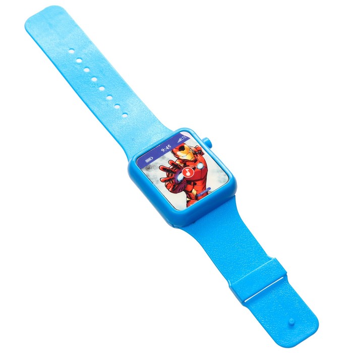 Часы музыкальные «Мстители», звук, цвет синий - фото 1907469457