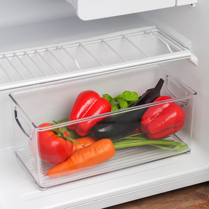 Контейнер для холодильника Berkana, 31,2×15,2×12,7 см, цвет прозрачный - Фото 1