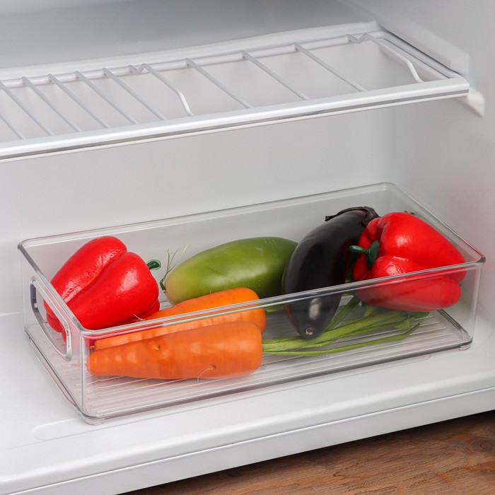 Контейнер для холодильника Berkana, 31,2×15,2×7,5 см, цвет прозрачный - Фото 1