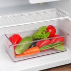 Контейнер для холодильника Mannaz, 32,9×14,3×10,2 см, цвет прозрачный - фото 9815591