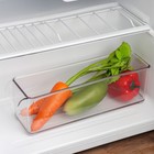 Контейнер для холодильника Mannaz, 32,9×9,6×10,2 см, цвет прозрачный - фото 318935820