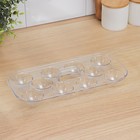 Органайзер для яиц на 10 штук Berkana, 29,7×13,8×5,7 см, с ручкой, цвет прозрачный - Фото 3