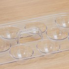 Органайзер для яиц на 10 штук Berkana, 29,7×13,8×5,7 см, с ручкой, цвет прозрачный - Фото 4
