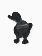 Значок «Гусь» с ножом, цвет бело-оранжевый в чёрном металле - Фото 2