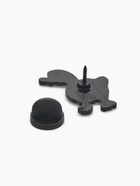 Значок «Гусь», с ножом, бело-оранжевый в чёрном металле - Фото 4