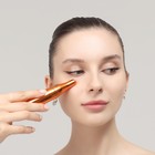 Массажёр для лица, 3,4 × 15 см, две насадки, цвет медный - фото 22882972