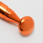 Массажёр для лица, 3,4 × 15 см, две насадки, цвет медный - фото 22882976