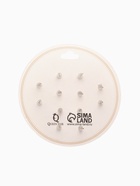 Пусеты 6 пар «Жемчужные» планеты, бело-синие в серебре - Фото 3