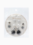 Пусеты 6 пар «Жемчужные», планеты, бело-синие в серебре - Фото 6