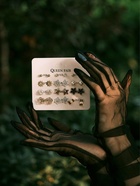 Серьги пусеты 12 пар «Фантазия» цветы и звёзды, белые в золоте - Фото 3