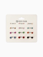 Серьги пусеты 12 пар «Фантазия» маленькие d=3-6 мм, цветные в золоте - Фото 5