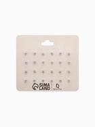 Серьги пусеты 12 пар «Фантазия» крупные d=10 мм, цветные в серебре - Фото 5