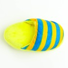 Игрушка для собак «Тапок», 15 см, жёлтая в полоску - Фото 3