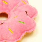 Игрушка для собак "Пончик", 10 см, розовый - Фото 4