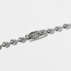 Кулон «Череп» с бантиком, цветной в серебре, 45 см - фото 21650702