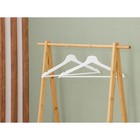 Стойка для одежды с двумя полками Доляна «Бамбук», 90×43×152 см, цвет бежевый - Фото 9