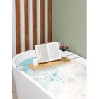 Полка для ванной SAVANNA SPA, 74-95×20,3×2,5 см, бамбук - Фото 1