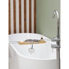 Полка для ванной SAVANNA SPA, 74-95×20,3×2,5 см, бамбук - Фото 13