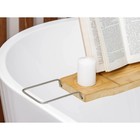 Полка для ванной SAVANNA SPA, 74-95×20,3×2,5 см, бамбук - Фото 4