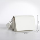 Сумка женская TEXTURA, мессенджер, маленький размер, цвет белый - Фото 3