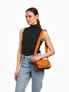 Сумка женская мессенджер TEXTURA на магните, 20×6×11 см, горчичная 7884002