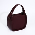 Сумка-тоут TEXTURA на молнии, маленький размер, цвет бордовый - Фото 2