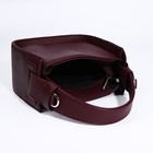 Сумка-тоут TEXTURA на молнии, маленький размер, цвет бордовый - Фото 3