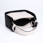 Сумка женская тоут TEXTURA на молнии, 19×8×18 см, однотонная, бежевая/чёрная - Фото 6