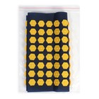 Ипликатор-коврик, спанбонд, 160 модулей, 28 × 64 см, цвет тёмно синий/жёлтый - Фото 10