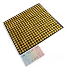 Ипликатор-коврик, основа спанбонд, 360 модулей, 56 × 62 см, цвет тёмно-синий/жёлтый - Фото 2