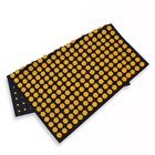 Ипликатор-коврик, основа спанбонд, 360 модулей, 56 × 62 см, цвет тёмно-синий/жёлтый - Фото 4