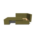 Детский диван «Лежебока», еврокнижка, велюр shaggy, цвет green - Фото 2