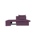 Детский диван «Лежебока», еврокнижка, велюр shaggy, цвет plum - Фото 3