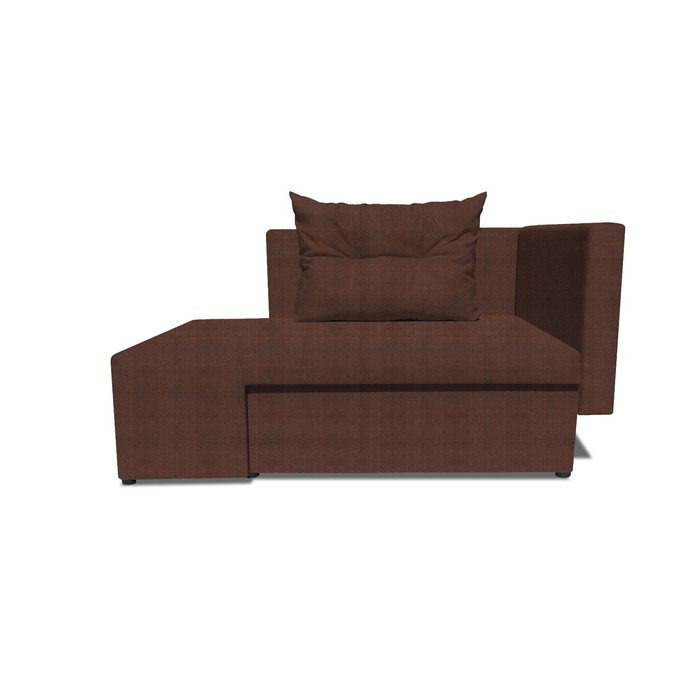 Детский диван «Лежебока», еврокнижка, велюр shaggy, цвет chocolate - Фото 1