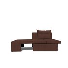 Детский диван «Лежебока», еврокнижка, велюр shaggy, цвет chocolate - Фото 3