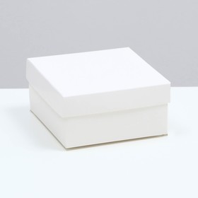 Коробка складная, крышка-дно, белая, 10 х 10 х 5 см