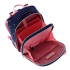 Рюкзак школьный deVENTE Fluffy Sheep, 38 х 28 х 16 см, эргономичная спинка, синий, розовый - Фото 11