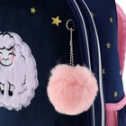 Рюкзак школьный deVENTE Fluffy Sheep, 38 х 28 х 16 см, эргономичная спинка, синий, розовый - Фото 10